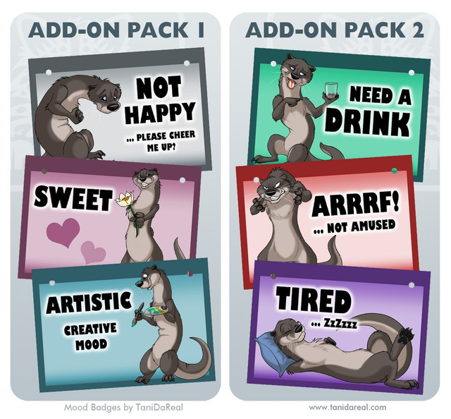 Mood Badges ADD-ONS OTTER