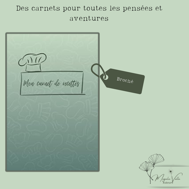 Carnet de recettes: carnet pour les affamés, les pressés, les organisés et les passionnés
