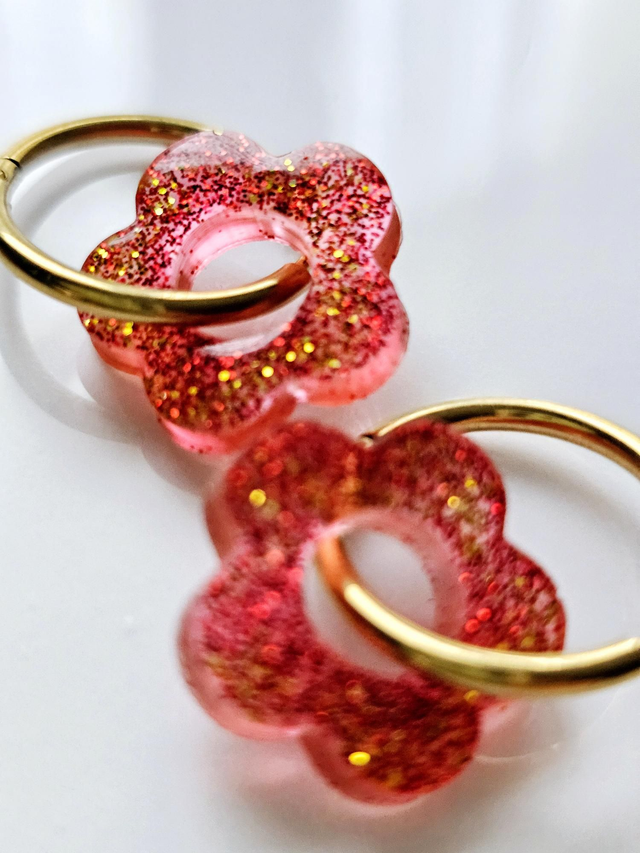 CREOLES EDEN ROUGES PAILLETTES OR