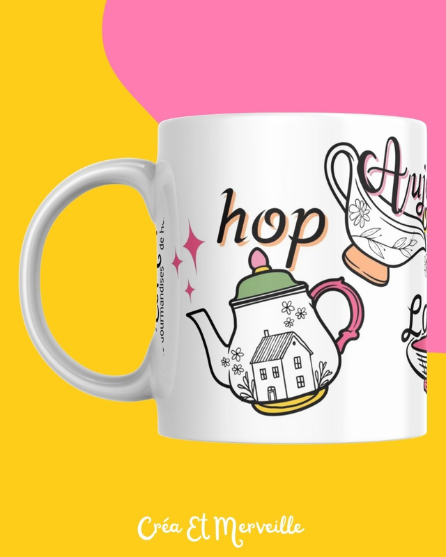Mug Hop on sort la faïence 🍽 - Créa Et Merveille