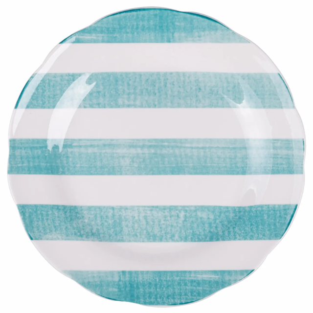 Blue Striped Fruit Plate