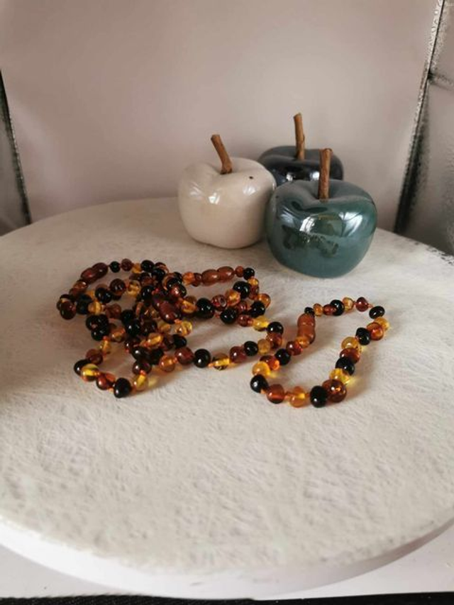 Collier en Ambre Baltique pour Nourrisson - Modulable en Bracelet