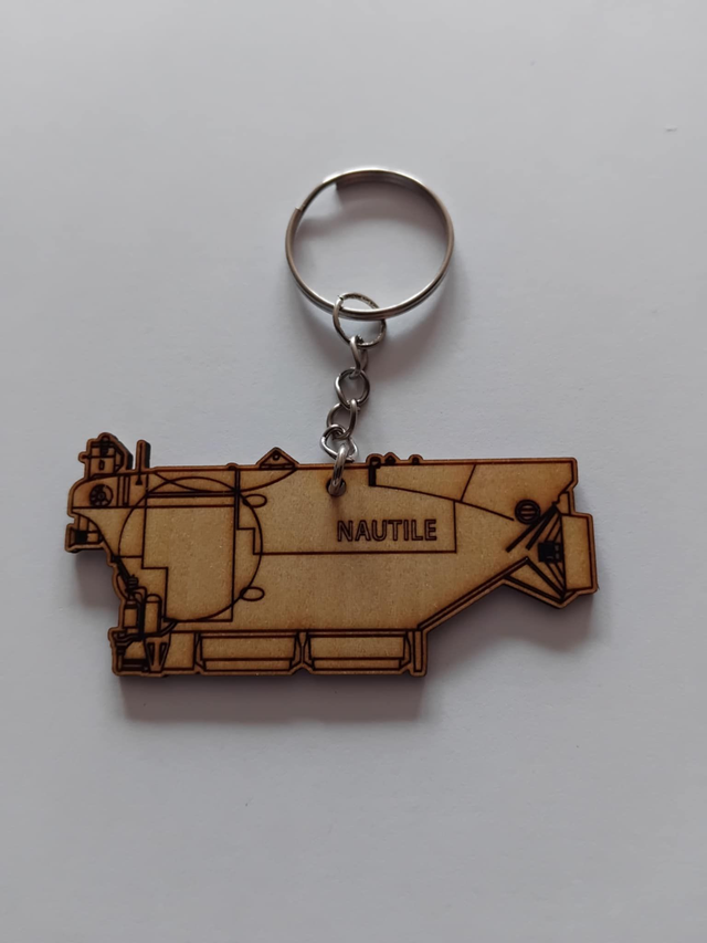 porte clés bois NAUTILE