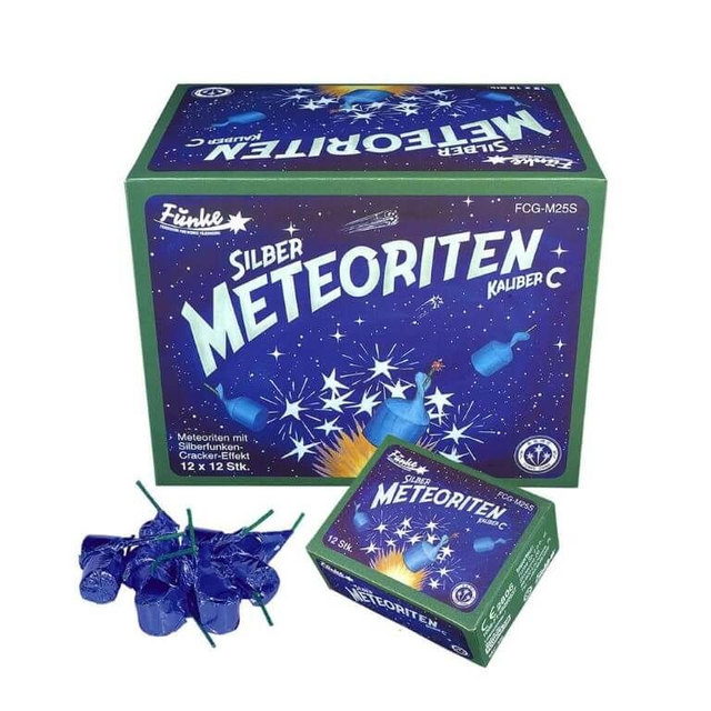 Funke - Meteoriten mit Silberfunken-Cracker-Effekt