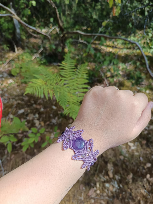 Bracelet avec améthyste 