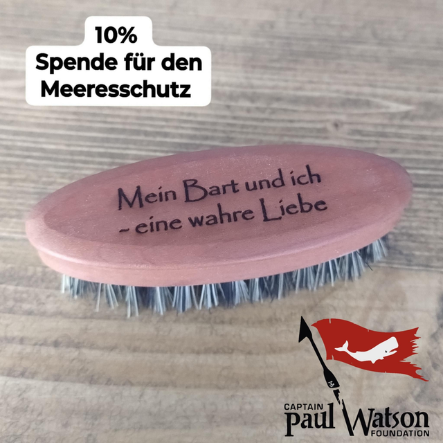 Bartbürste "Mein Bart und ich - eine wahre Liebe" 