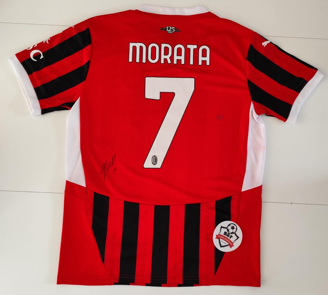 Gesigneerd Morata AC Milan shirt 