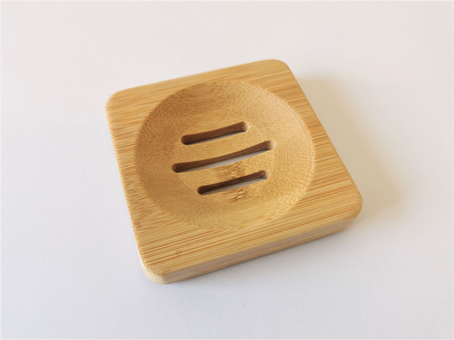 Porte savon carré en bambou