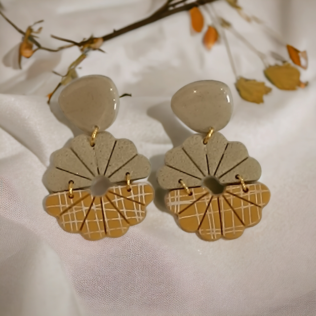 Boucles d&#039;oreilles en argile polymère 