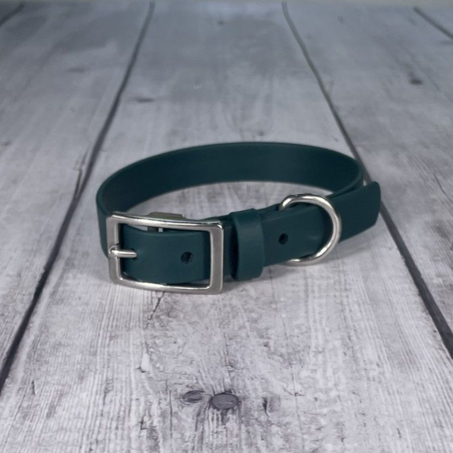 Forest Green Waterproof BioThane® Collar