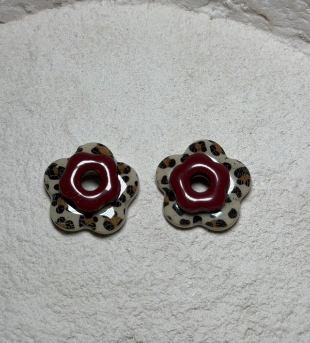 Bouquet de capucine Léopard &amp; Bordeaux 