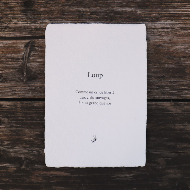 Carte &quot; Loup &quot;
