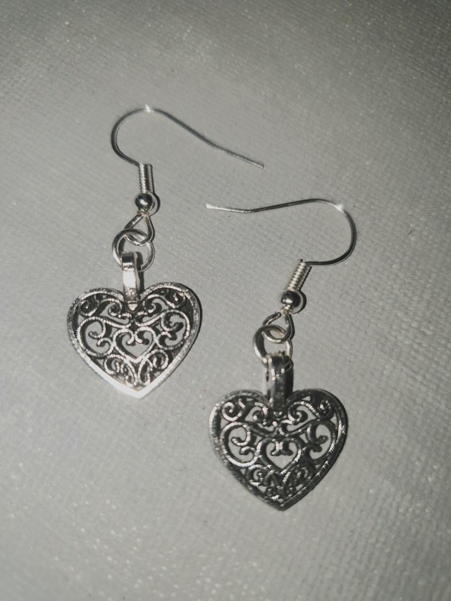 Heart Filigree Earrings 