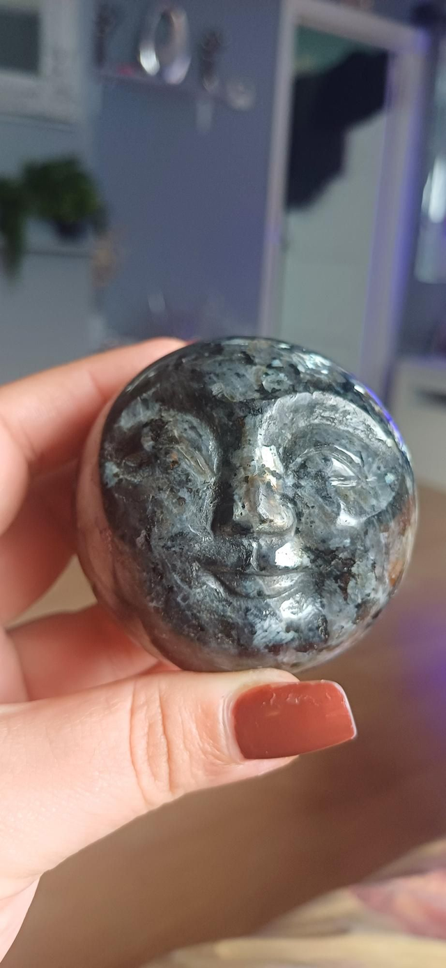 Lavakite Moon Face Sphere