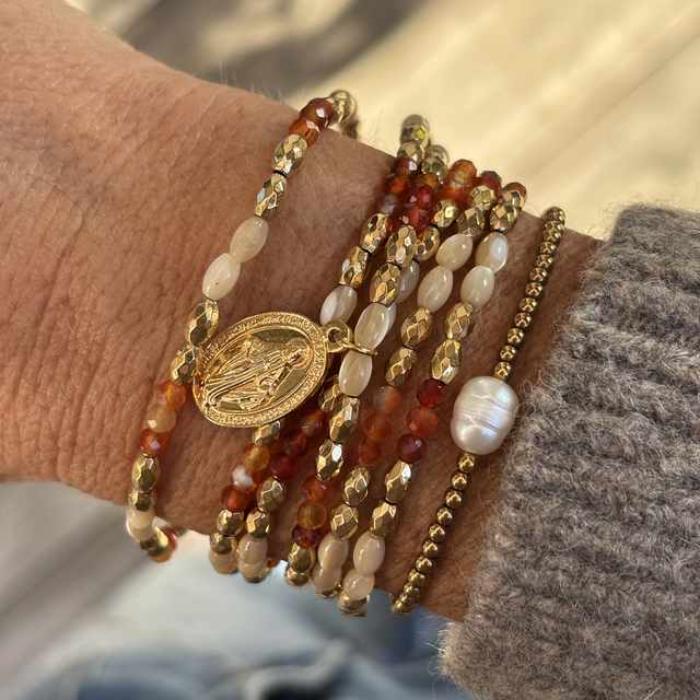 Bracelet 6 tours et Collier Médaille Miraculeuse