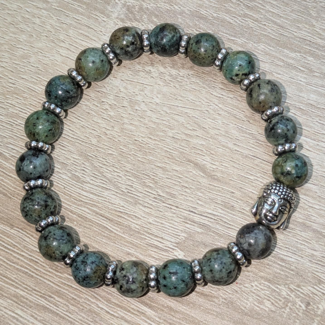 Bracelet "Turquoise africaine" 8mm BR-045