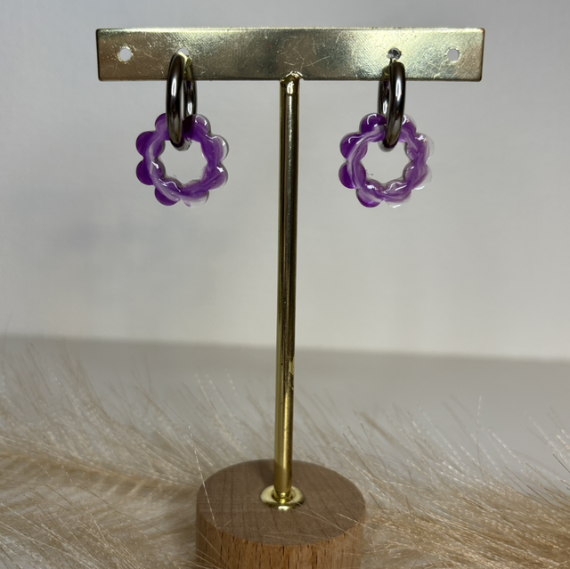 Pampilles fleur violette