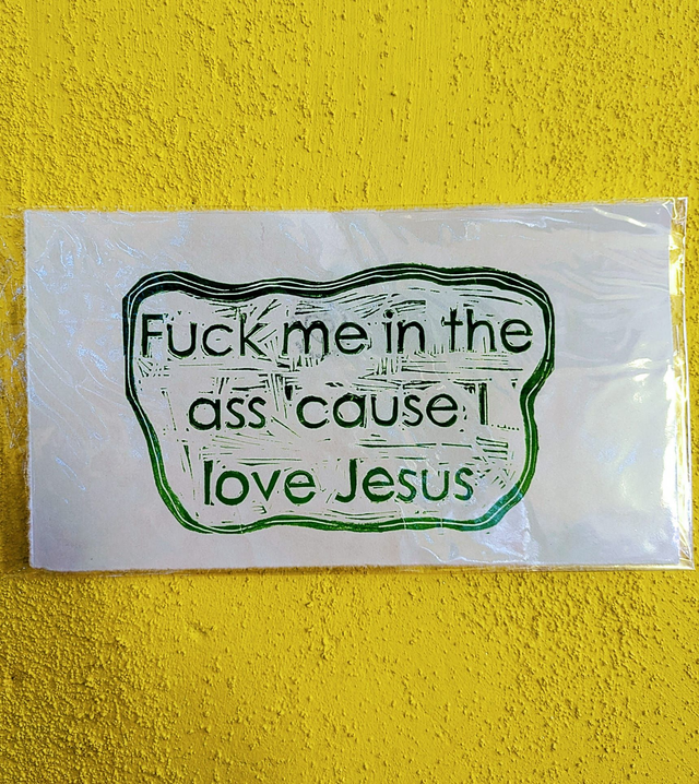 The Loophole - Lino Print - NSFW