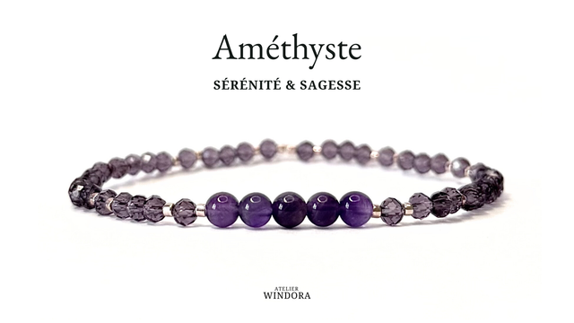 Bracelet | Améthyste - Éléments V2 (3mm)