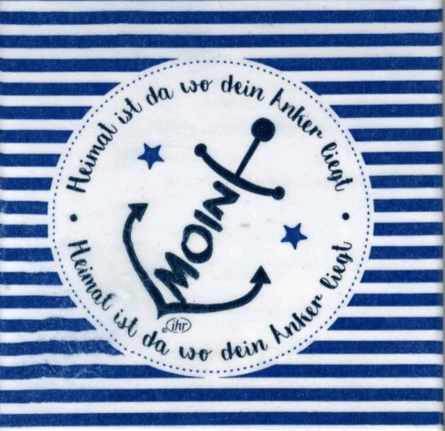 Handmade Dekofliese Moin Anker