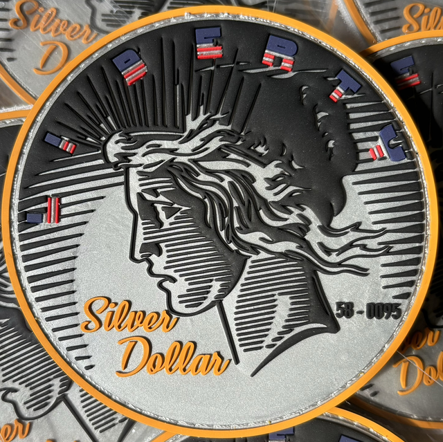 SILVER DOLLAR KC135 Nose Art Patch