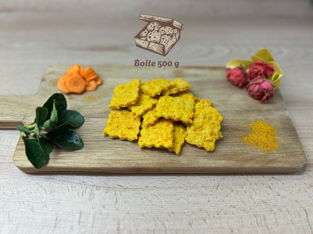 3. Biscuits Carotte - Curry (Boite 500g) 