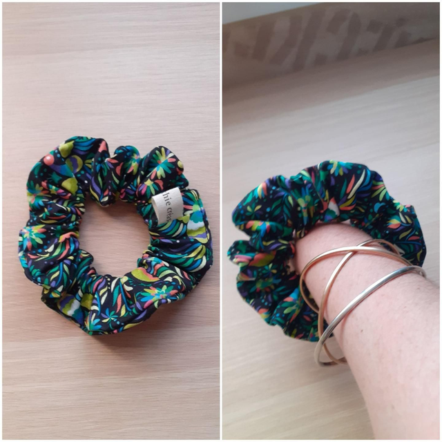 Chouchou à cheveux Paon