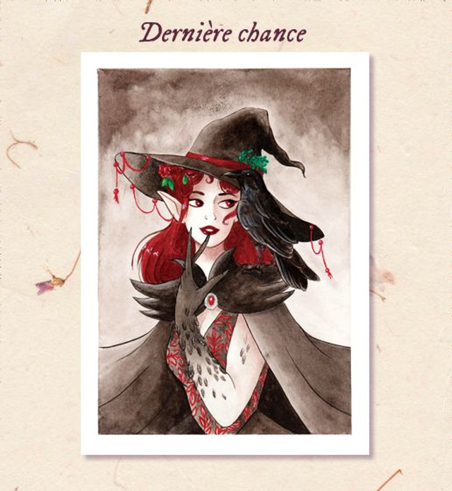 Dernière Chance - Impression A5 - Sorcière Corbeau ✨️