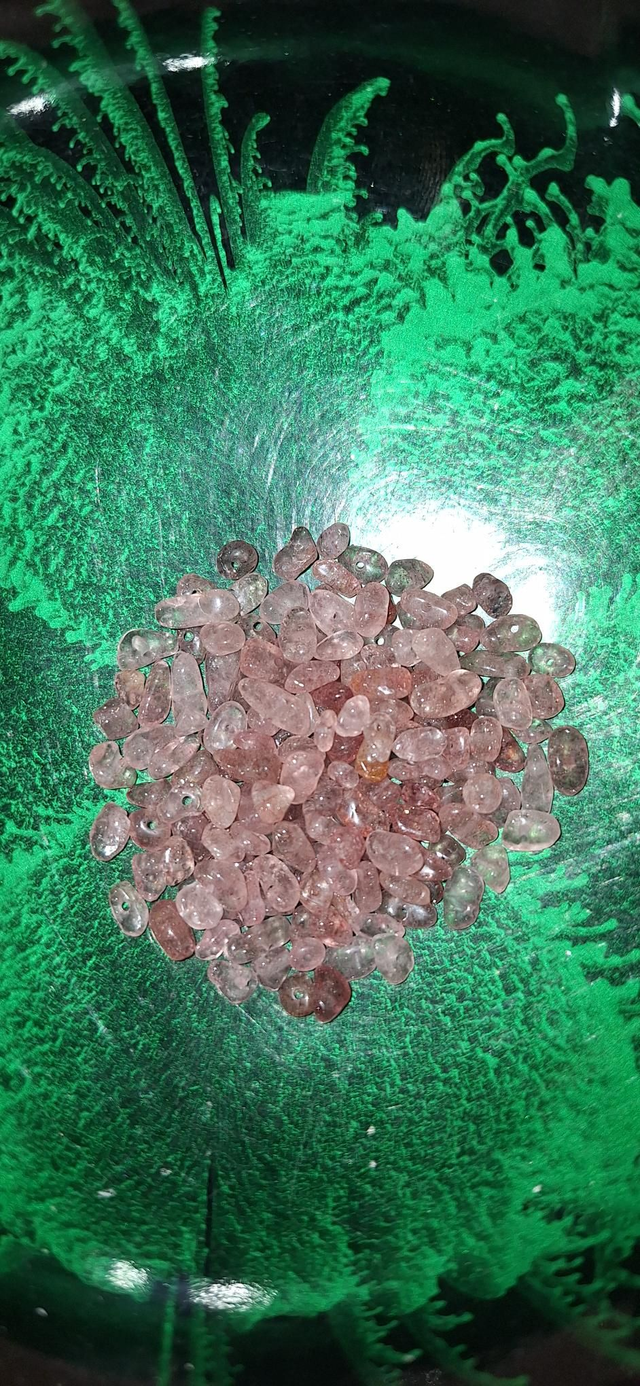 Irregular strawberry quartz