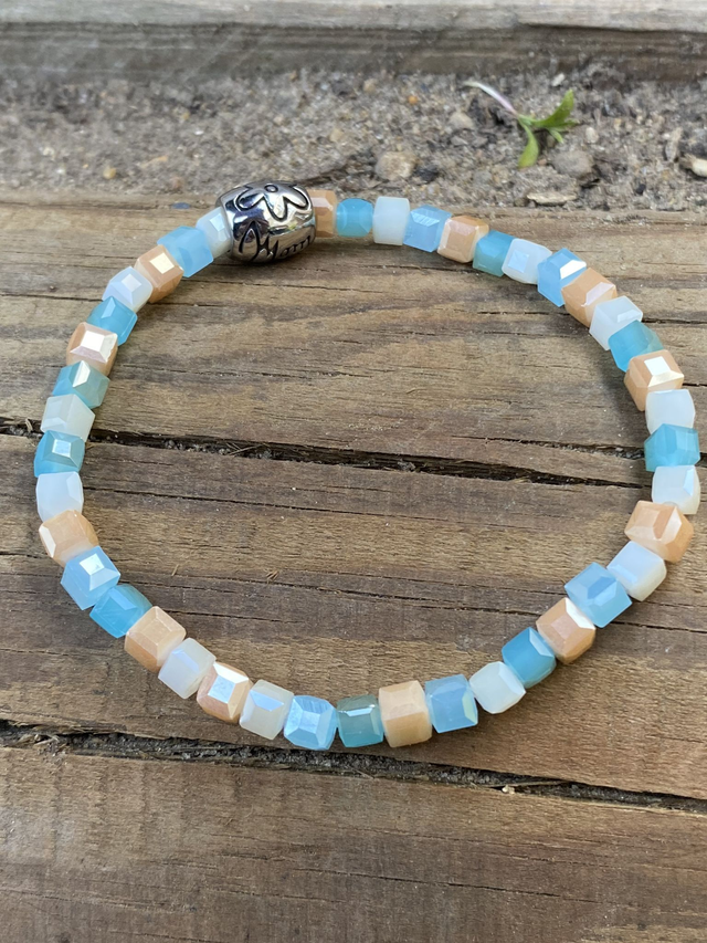 Perles carrées colorées