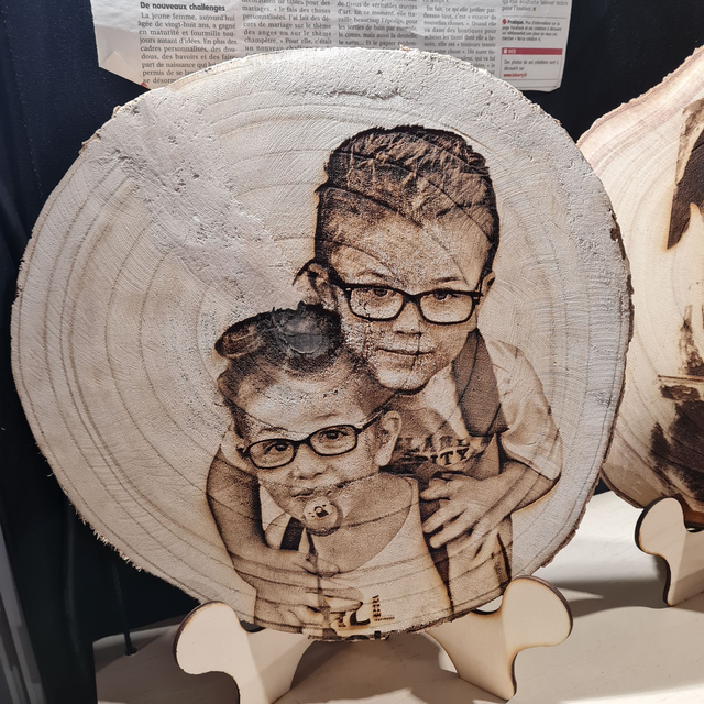 Rondin photo - Cadeau gravé personnalisé