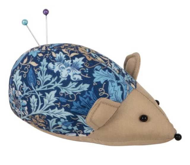 Pincushion: Hedgehog: Woodblock Floral