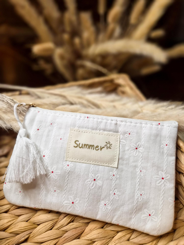 Pochette à message "Summer" - Modèle blanc