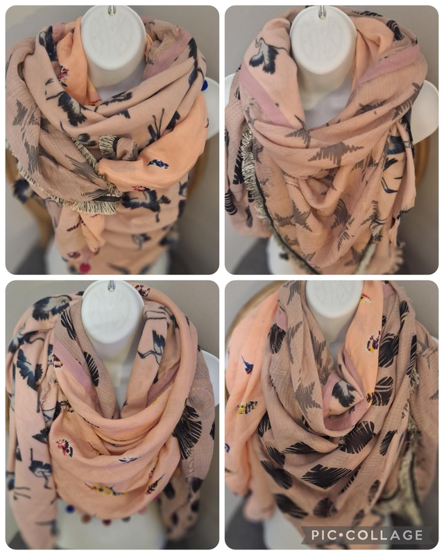 Echarpe patchwork 4 en 1 ref R01