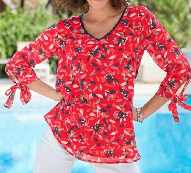 Blouse évasée imprimé (Blancheporte) 