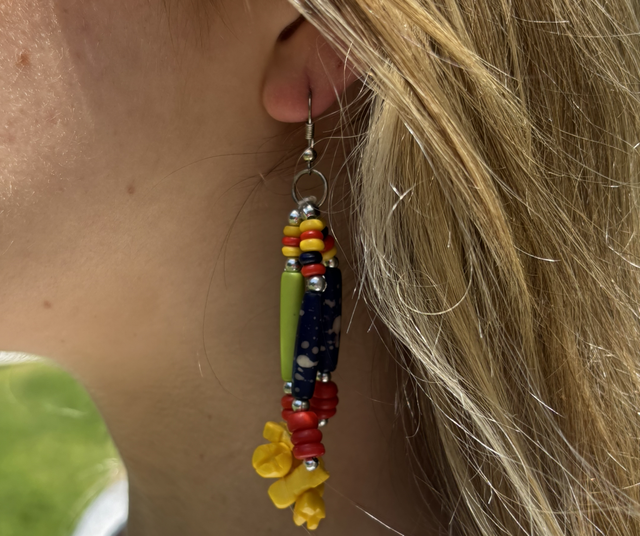 Aros mostacillas formas multicolor