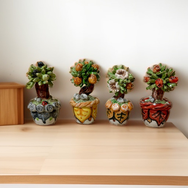 Bomboniere alberelli in ceramica su richiesta
