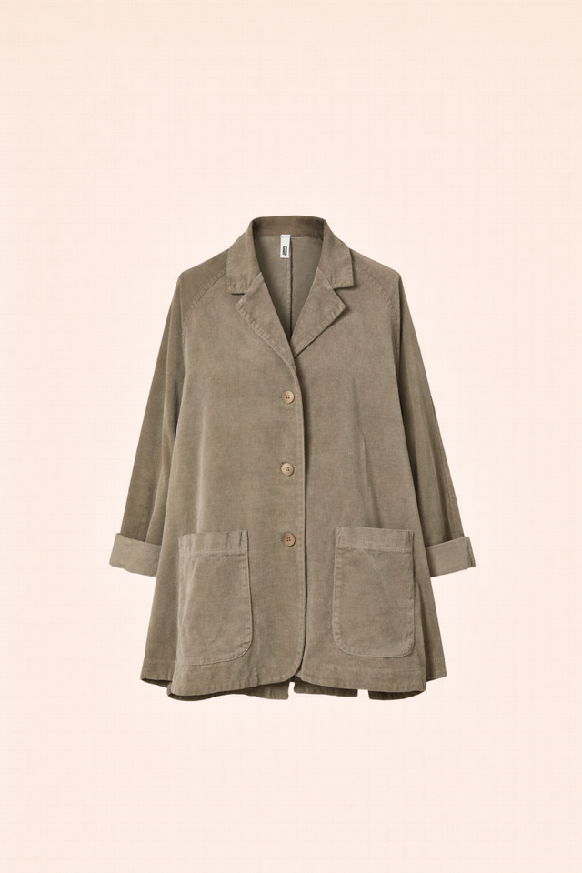 Giacca svasata velluto