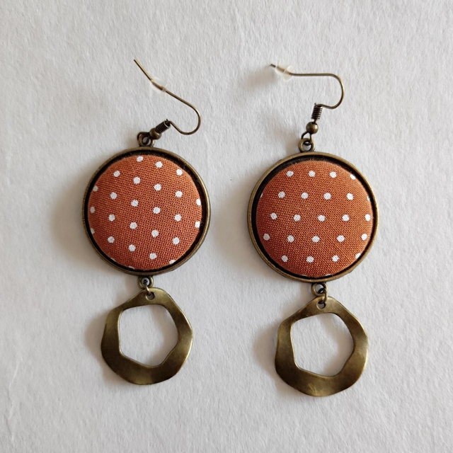 Boucles d'oreilles anneau martelé 