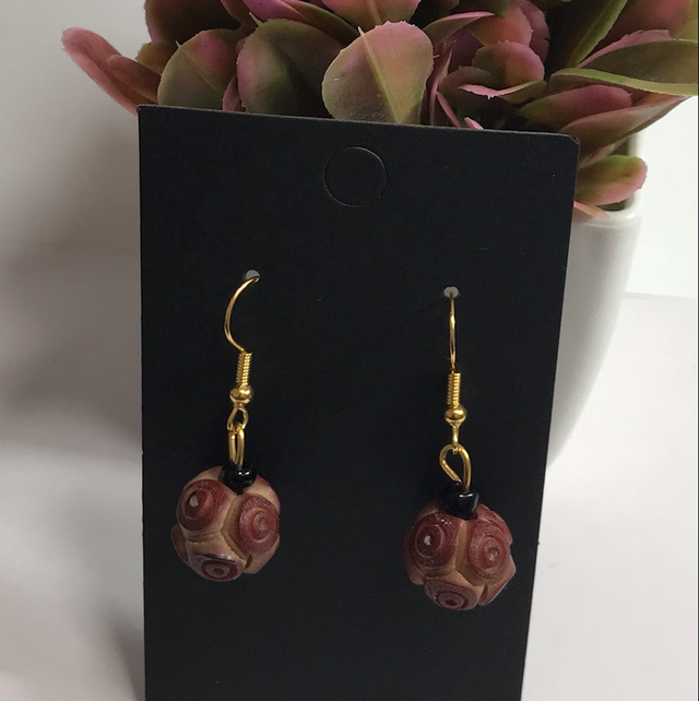 Brown/Black Dangling Earrings -BGD4272