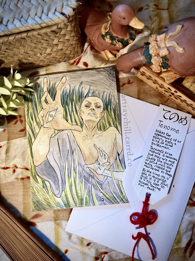 Yokai Tenome original postcard