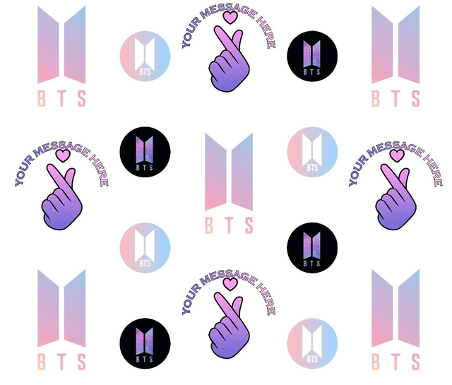  BTS Kpop Personalised Gift Wrapping paper 