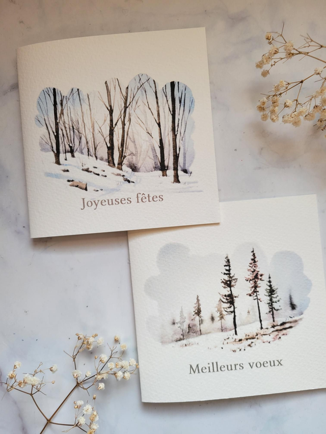 Cartes de voeux Hiver