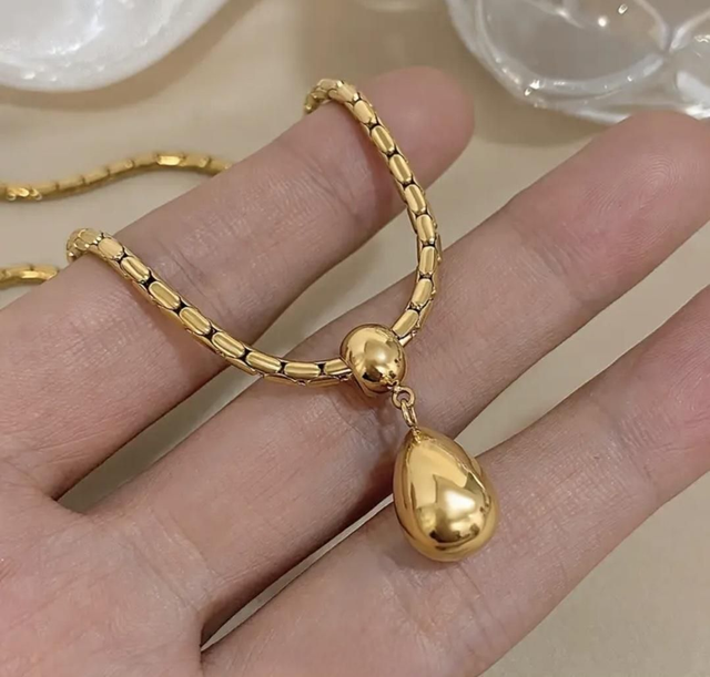 Anti-tarnishing 18K Yellow Gold Plated Necklace
