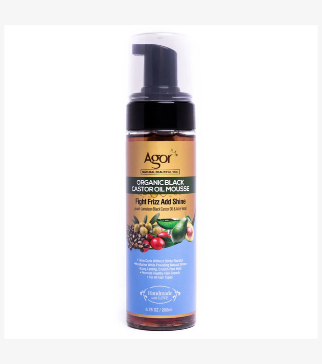 Agor Organic Black Castor Oil Hair Mousse (200ml)
