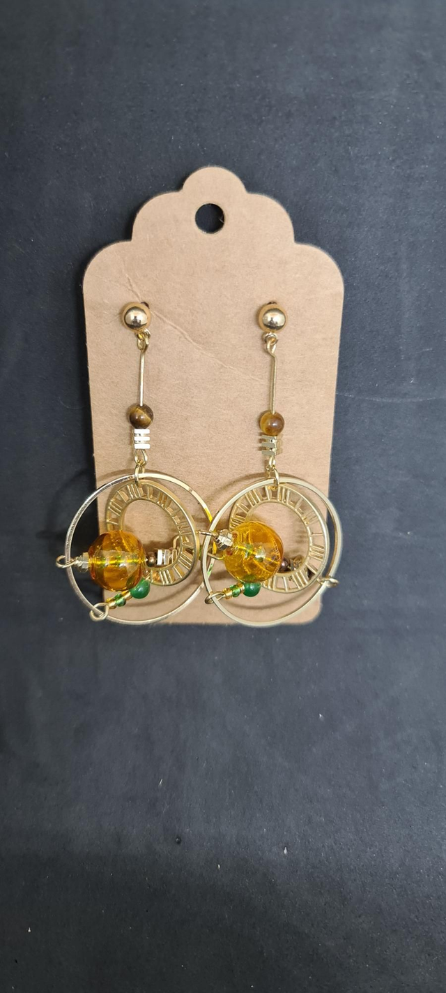 Boucles d'oreilles Saturne 