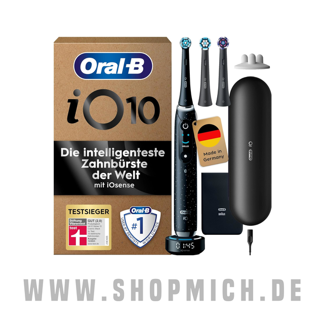 ORAL-B │ Series 10: Elektrische Zahnbürste / 7 Putzmodi + 3 Bürsten