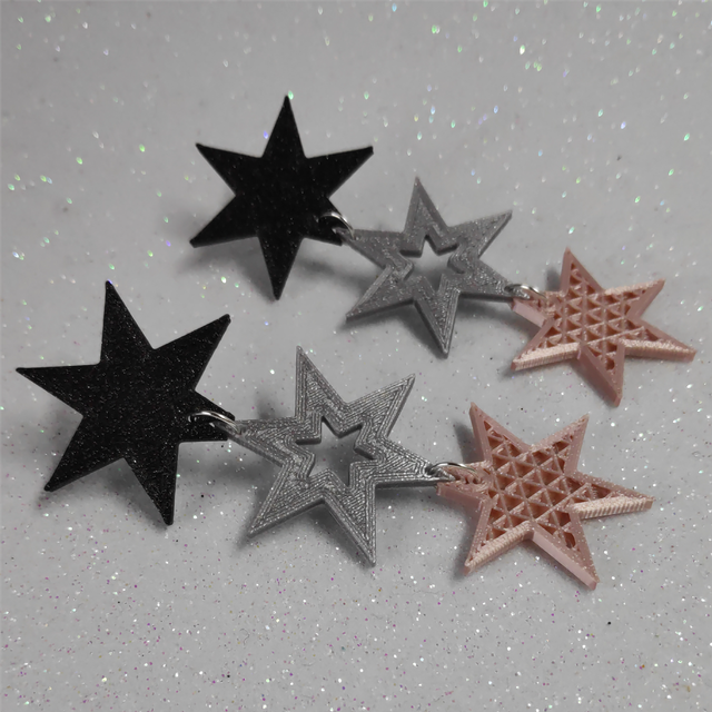 Pendientes "Tríestelar"