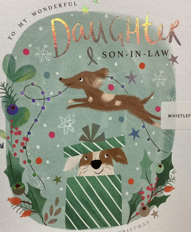 Christmas Daughter and Son-in-Law (Deer and Dog) WF