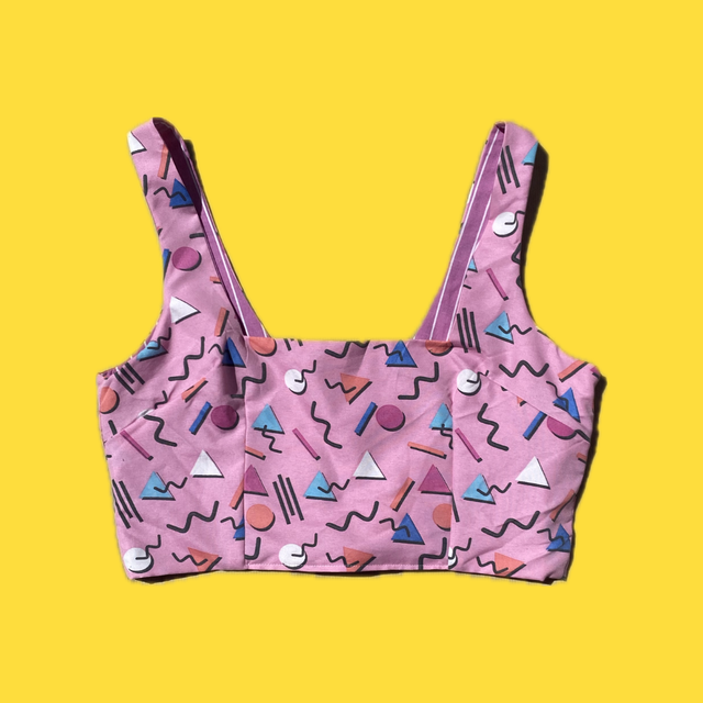 Crop top reversible "Memphis" - L/XL